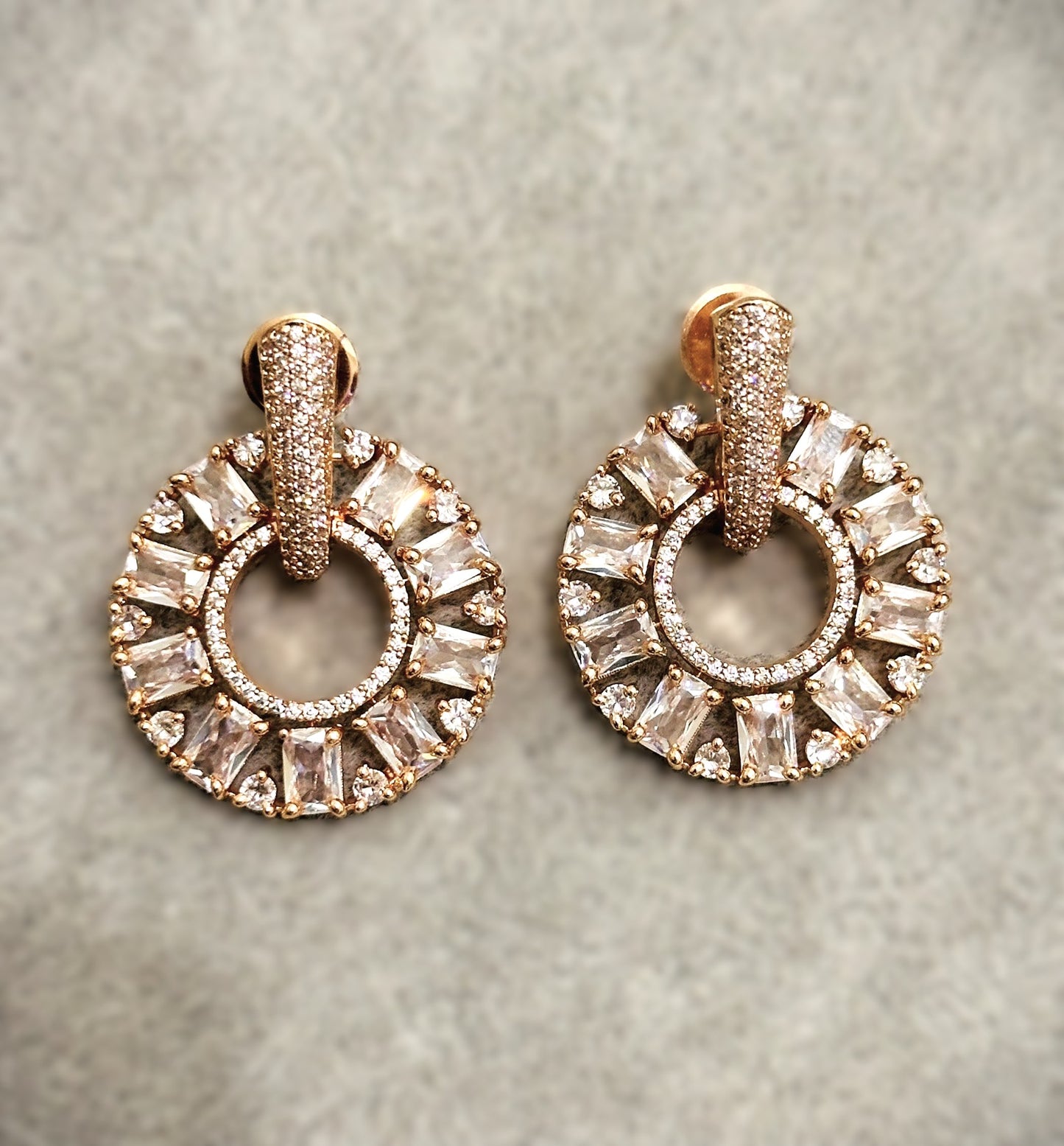 American Diamond Hoop Style