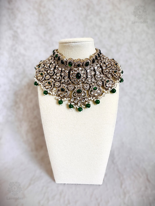 Kundan Bridal Set - Green