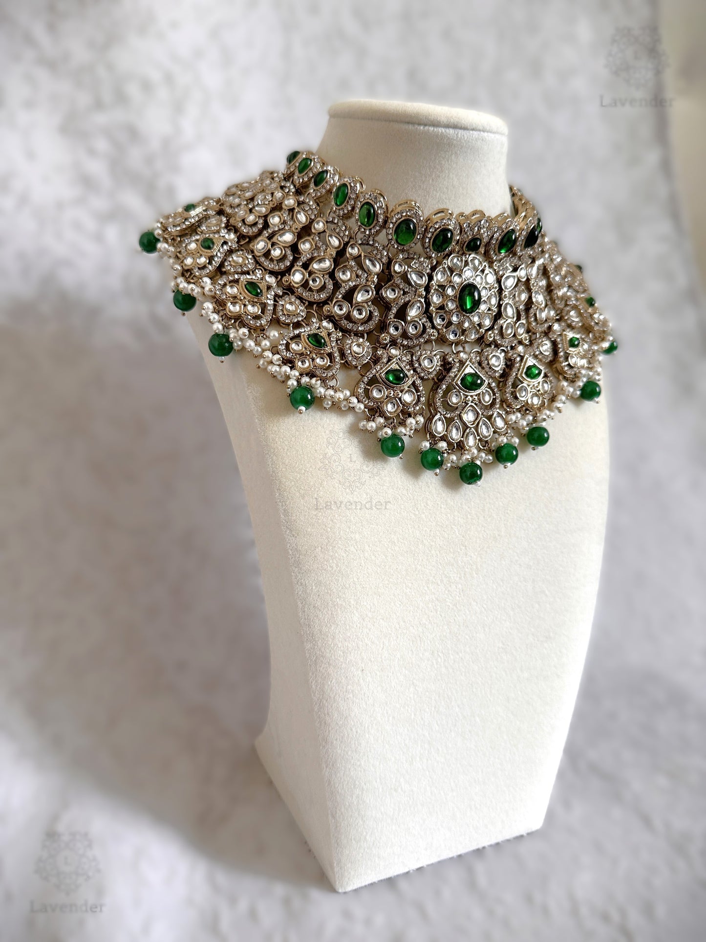 Kundan Bridal Set - Green