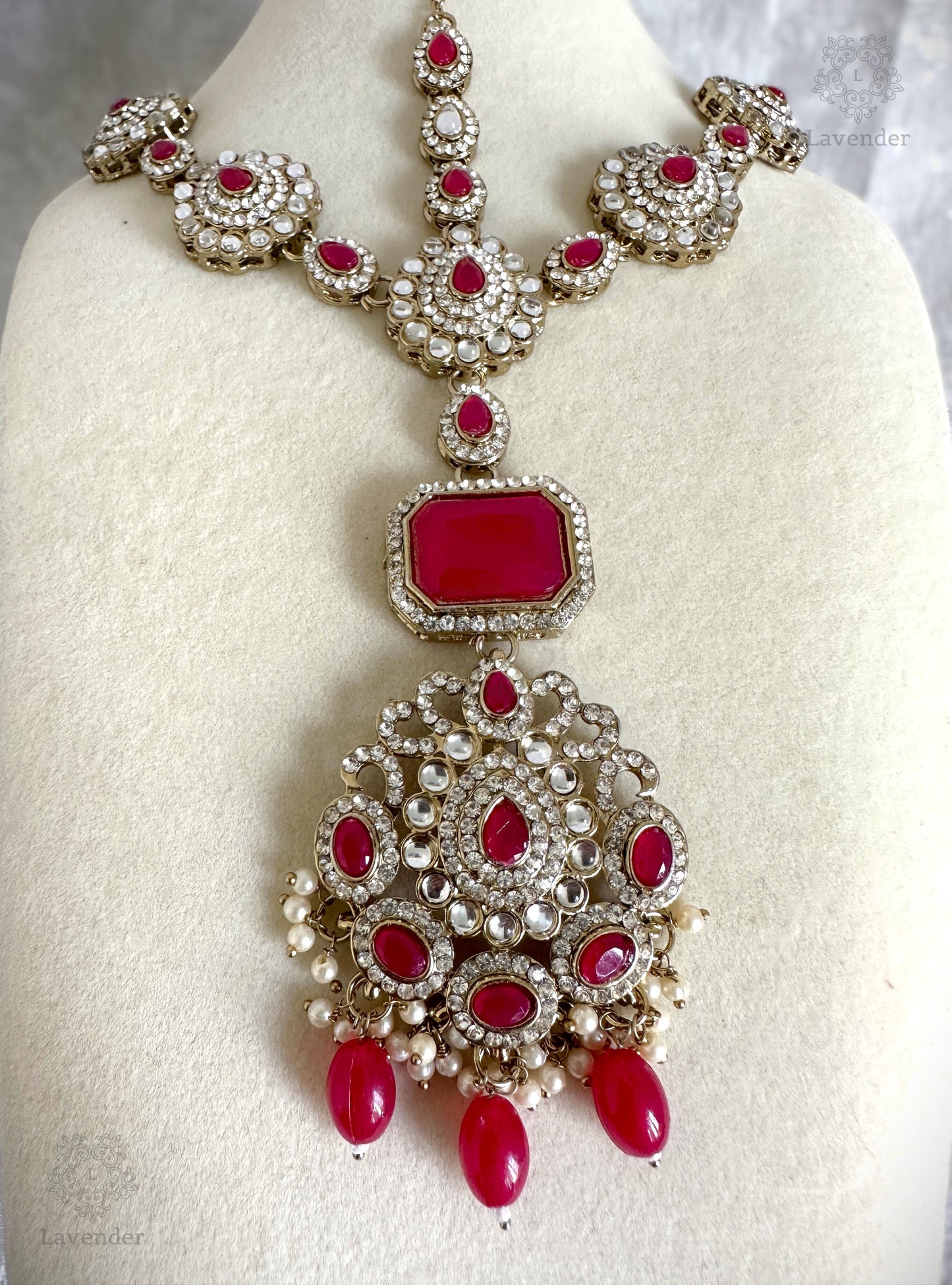 Premium Bridal Set- Dark Pink