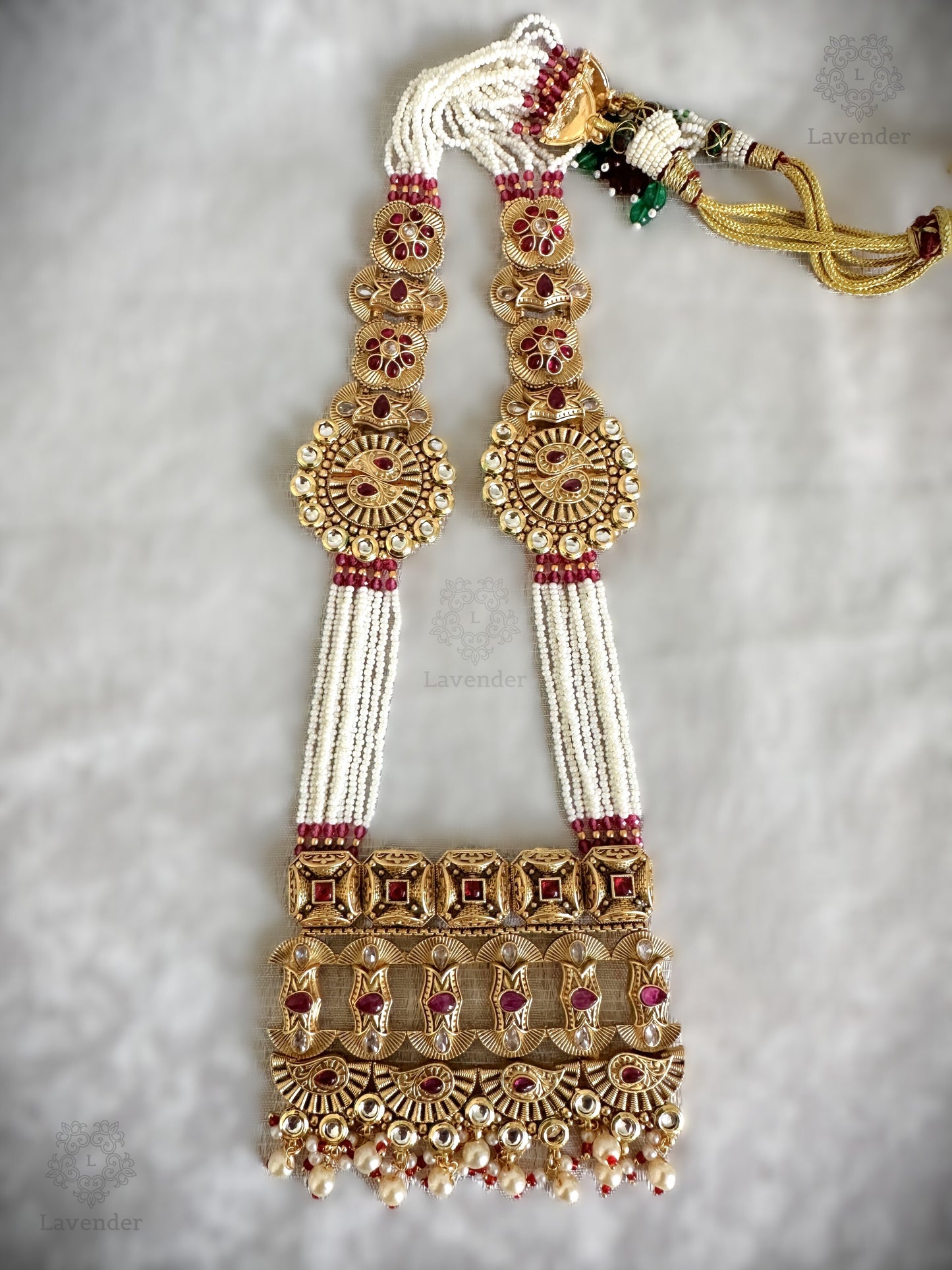 Antique Gold Matte Finish Bridal Set