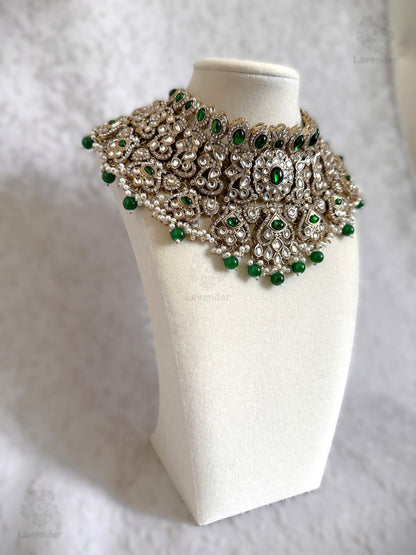 Kundan Bridal Set - Green